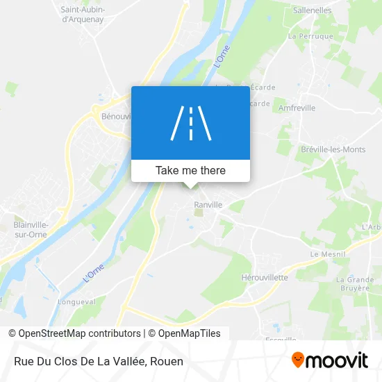 Rue Du Clos De La Vallée map