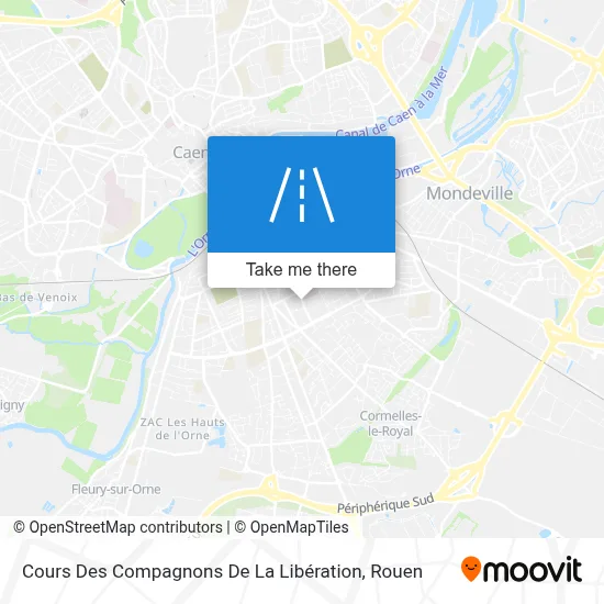 Cours Des Compagnons De La Libération map