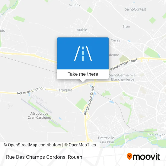 Rue Des Champs Cordons map