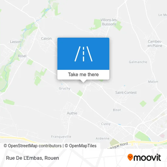 Rue De L'Embas map
