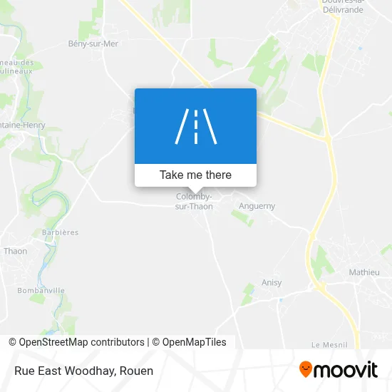 Rue East Woodhay map