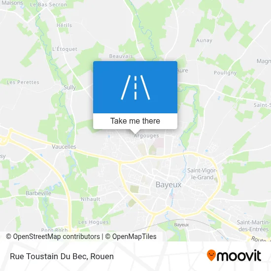 Rue Toustain Du Bec map