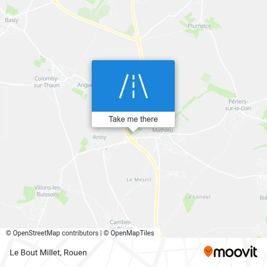 Le Bout Millet map