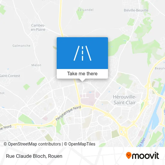 Rue Claude Bloch map