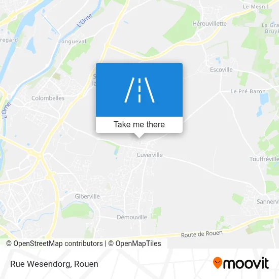 Rue Wesendorg map