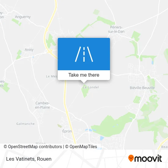 Les Vatinets map