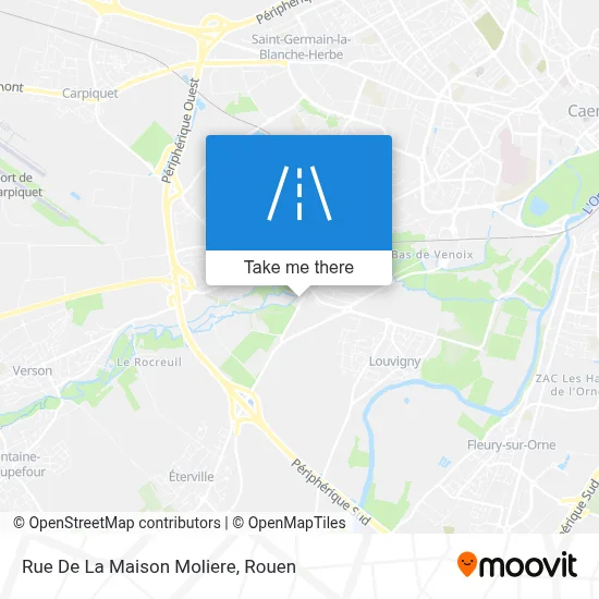 Rue De La Maison Moliere map