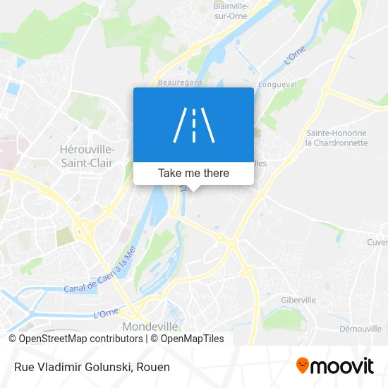 Mapa Rue Vladimir Golunski