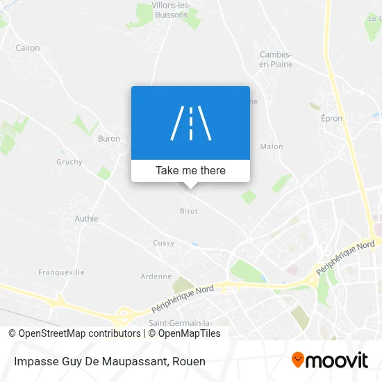 Impasse Guy De Maupassant map