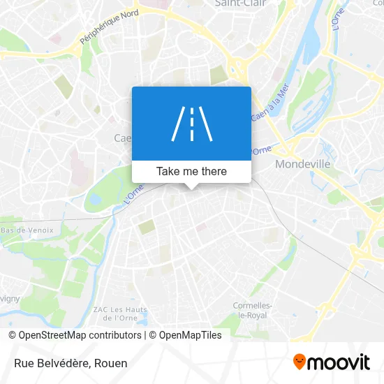 Rue Belvédère map