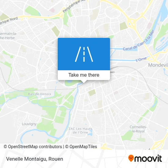Venelle Montaigu map
