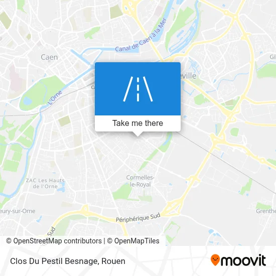 Clos Du Pestil Besnage map