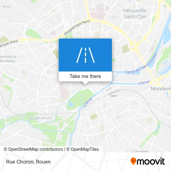 Rue Choron map