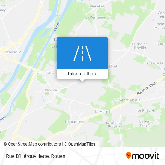 Mapa Rue D'Hérouvillette