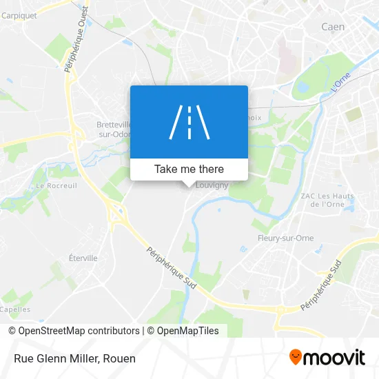 Rue Glenn Miller map