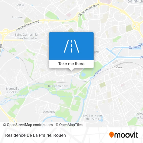 Résidence De La Prairie map