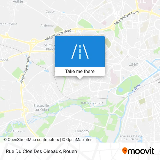 Rue Du Clos Des Oiseaux map