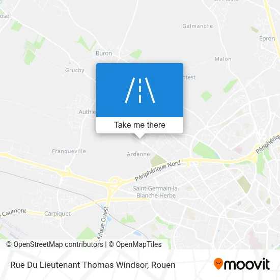 Rue Du Lieutenant Thomas Windsor map