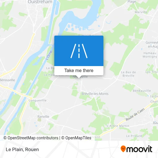 Le Plain map