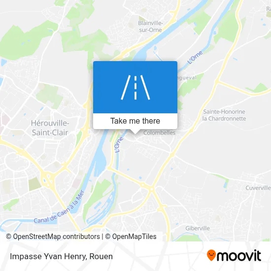 Impasse Yvan Henry map