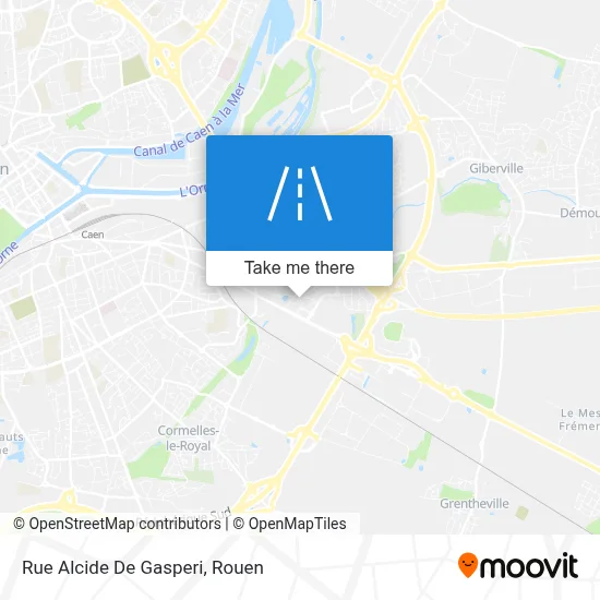 Mapa Rue Alcide De Gasperi