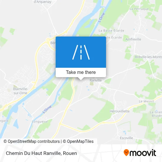 Chemin Du Haut Ranville map