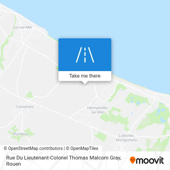 Rue Du Lieutenant-Colonel Thomas Malcom Gray map