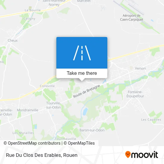 Mapa Rue Du Clos Des Erables