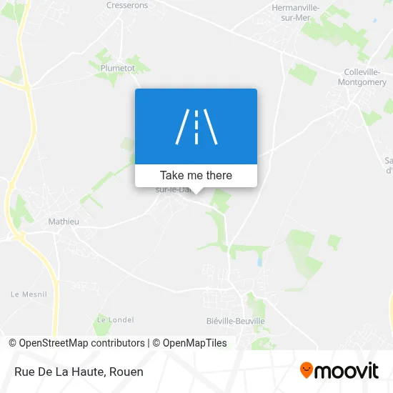 Rue De La Haute map