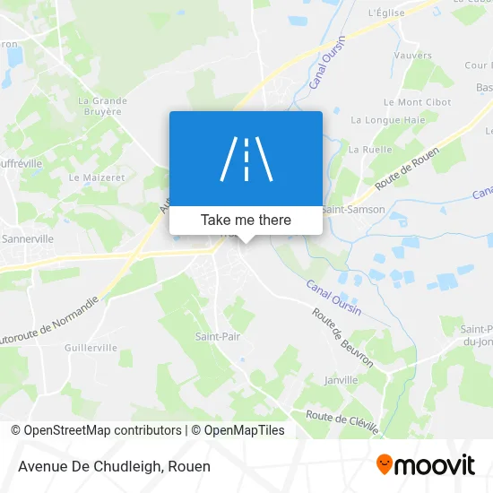 Avenue De Chudleigh map