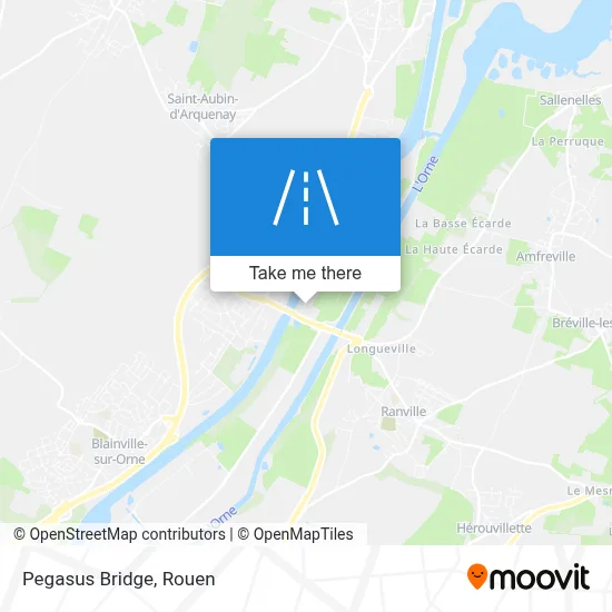 Pegasus Bridge map