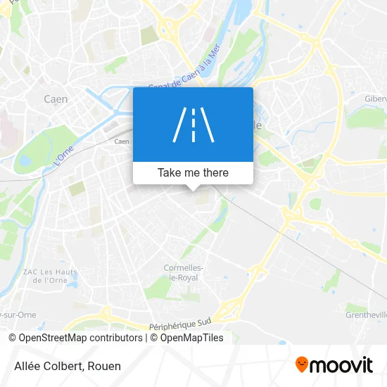 Mapa Allée Colbert