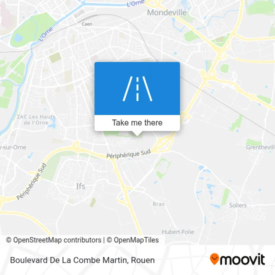Boulevard De La Combe Martin map