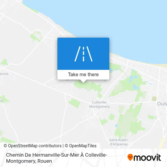 Chemin De Hermanville-Sur-Mer À Colleville-Montgomery map