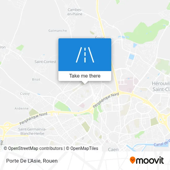 Porte De L'Asie map