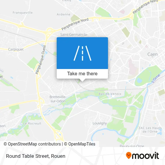 Mapa Rue De La Table Ronde