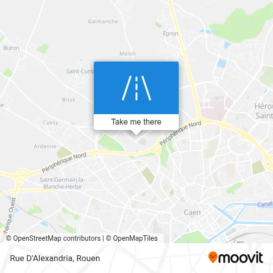 Rue D'Alexandria map