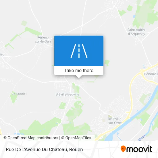 Mapa Rue De L'Avenue Du Château