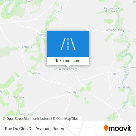 Rue Du Clos De L'Avenue map