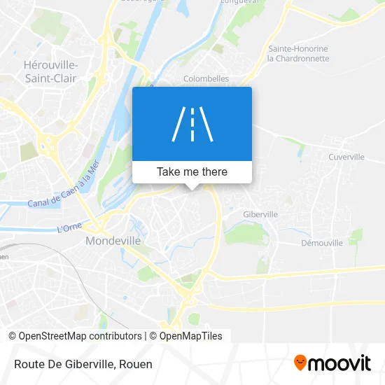 Route De Giberville map