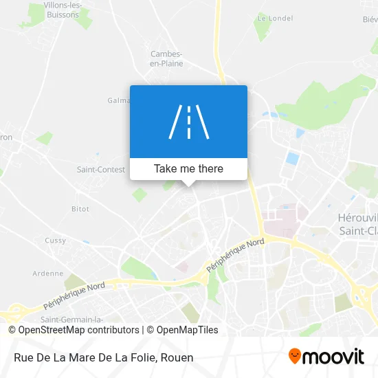 Rue De La Mare De La Folie map