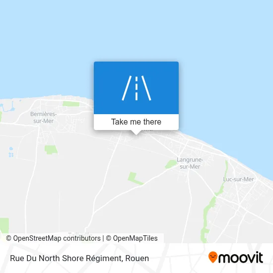 Rue Du North Shore Régiment map