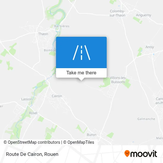 Route De Cairon map