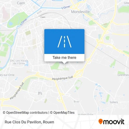 Mapa Rue Clos Du Pavillon