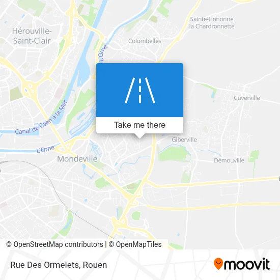Mapa Rue Des Ormelets