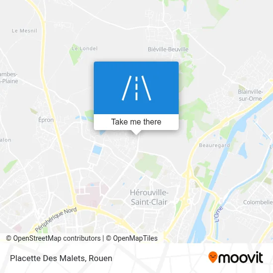 Placette Des Malets map