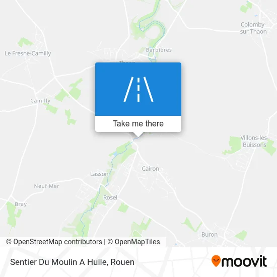 Sentier Du Moulin A Huile map