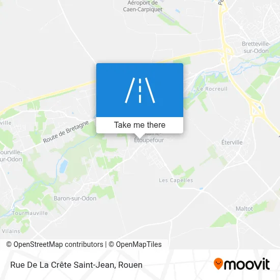 Rue De La Crête Saint-Jean map