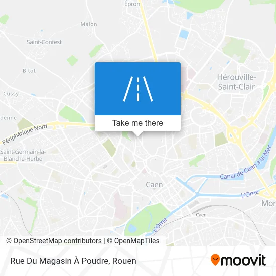Mapa Rue Du Magasin À Poudre