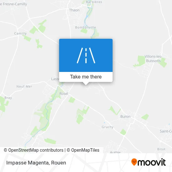 Impasse Magenta map